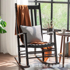 Outdoor Rocking Chair - Solid Wood American Style
