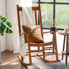 Outdoor Rocking Chair - Solid Wood American Style
